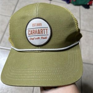 Carhartt Trucker Hat Rope Green Mesh Back Adjustable Baseball Cap Men's